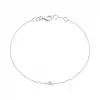Single Baguette Diamond Chain Bracelet