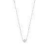 Single Diamond Pendant Necklace