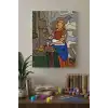 Sütçü Kız Desenli Mandala Tuval Boyama Seti 40x50 cm