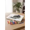 Tavşan Desenli Mandala Tuval Boyama Seti 40x50 cm
