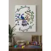 Tavus Kuşu Desenli Mandala Tuval Boyama Seti 40x50 cm