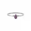 Teardrop Amethyst Ring