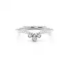 Teardrop Crown Diamond Ring