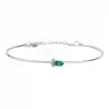 Teardrop Emerald & Diamond Bracelet