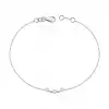 Three-Stone Diamond Chain Bracelet