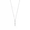 Three-Stone Diamond Pendant Necklace