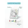 Unicorn Temalı Çocuk Boyama Tuvali Seti – Şövalesiz Eğitici Boyama Seti 20x20 cm
