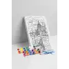 Venedik Manzaralı Mandala Tuval Boyama Seti 40x50 cm