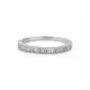 Vintage Baguette and Round Diamond Band Ring