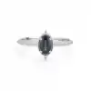 Vintage Oval Sapphire and Diamond Ring