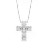 White Gold Cross Diamond Pendants