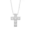 White Gold Cross Diamond Pendants