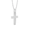 White Gold Cross Diamond Pendants