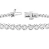 White Gold Evening Diamond Bracelets