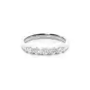 White Gold Five Stone Diamond Rings
