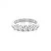 White Gold Five Stone Diamond Rings