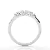 White Gold Five Stone Diamond Rings