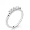 White Gold Five Stone Diamond Rings