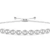 White Gold Friendship Diamond Bracelets