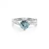 White Gold Gemstone Rings Diamond Engagement