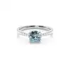 White Gold Gemstone Rings Diamond Engagement