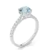 White Gold Gemstone Rings Diamond Engagement