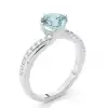 White Gold Gemstone Rings Diamond Engagement