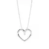 White Gold Heart Diamond Pendants