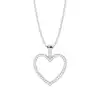White Gold Heart Diamond Pendants