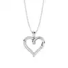 White Gold Heart Diamond Pendants