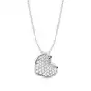 White Gold Heart Diamond Pendants
