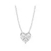 White Gold Heart Diamond Pendants