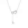 White Gold Heart Diamond Pendants