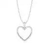 White Gold Heart Diamond Pendants