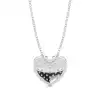 White Gold Heart Diamond Pendants