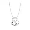 White Gold Heart Diamond Pendants