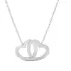White Gold Heart Diamond Pendants