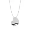 White Gold Heart Diamond Pendants