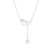 White Gold Heart Diamond Pendants