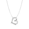 White Gold Heart Diamond Pendants