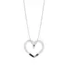 White Gold Heart Diamond Pendants