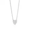 White Gold Heart Diamond Pendants