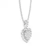 White Gold Heart Diamond Pendants