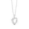 White Gold Heart Diamond Pendants