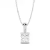 White Gold Solitaire Pendant Necklaces