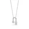White Gold Solitaire Pendant Necklaces