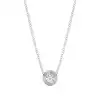 White Gold Solitaire Pendant Necklaces