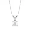 White Gold Solitaire Pendant Necklaces