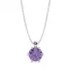 White Gold Solitaire Pendant Necklaces
