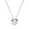 White Gold Solitaire Pendant Necklaces